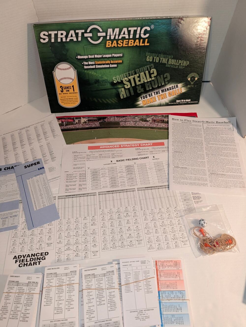 Strat-O-Matic Baseball 2023 Board Game Complete 8 Full Teams + Extras